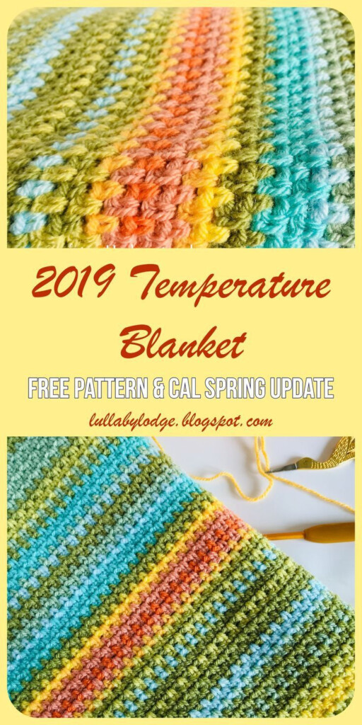 Temperature Blanket Crochet Pattern Free Linen Stitch Temperature  - Crochet Weather Blanket Pattern