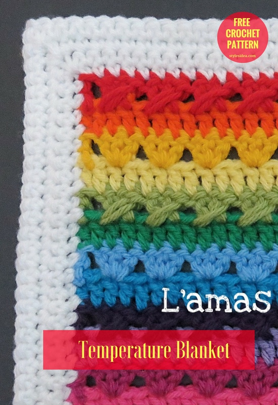 Temperature blanket free crochet pattern 1 Styles Idea - Free Crochet Pattern For Temperature Blanket
