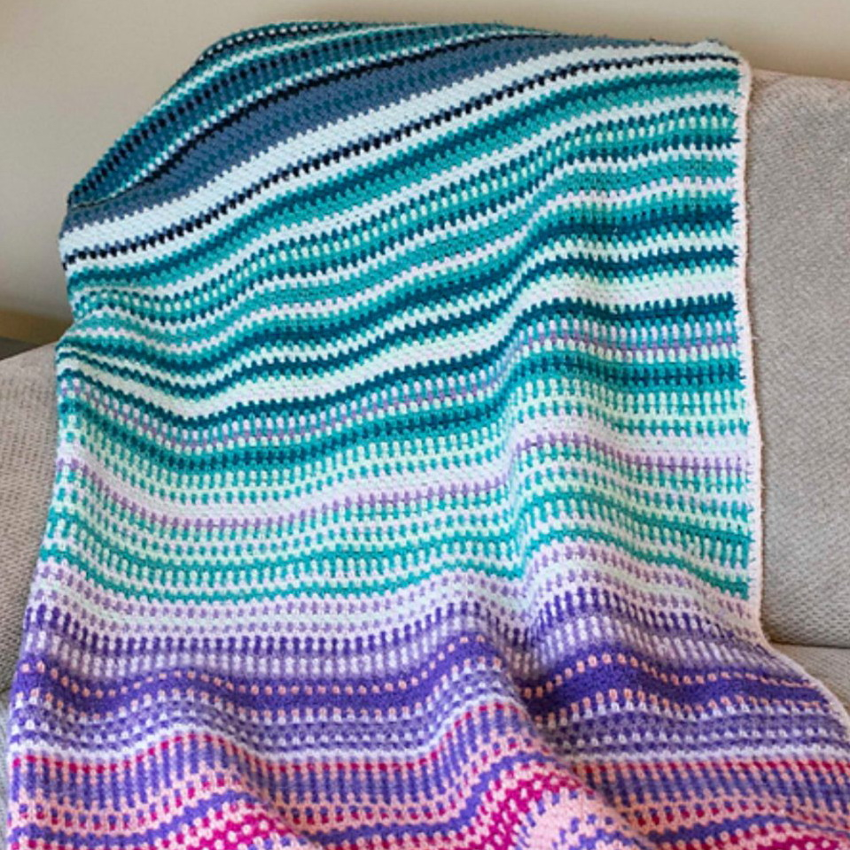 Temperature Blanket Free Crochet Pattern Weave Crochet - Temperature Crochet Blanket Pattern Free