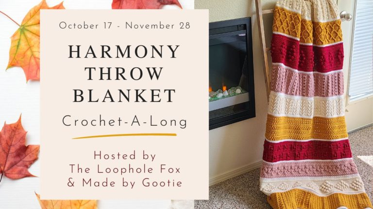 The Harmony Blanket Free Crochet Along Modern Crochet Blanket Pattern  - Christmas Crochet Blanket Pattern Free