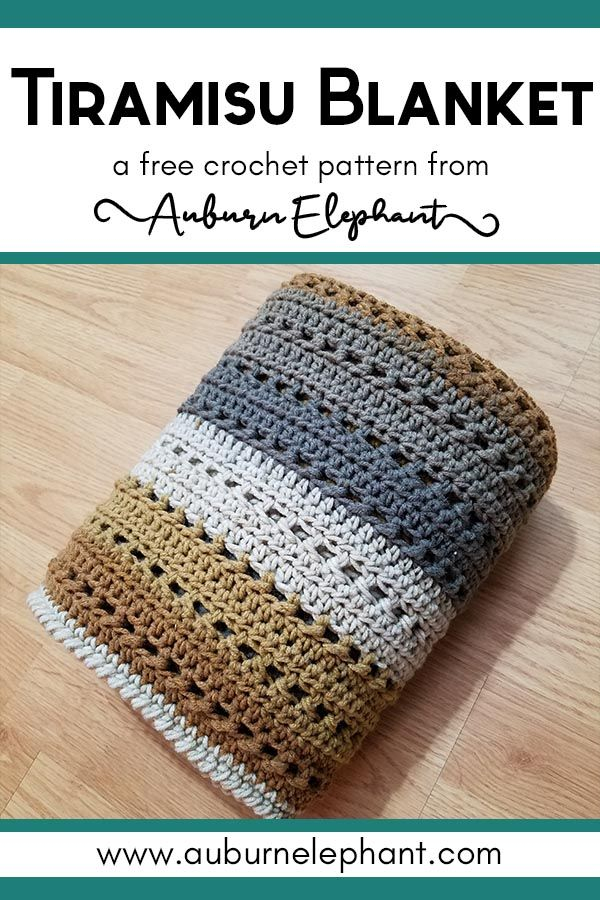 Tiramisu Crochet Blanket Free Pattern From Auburn Elephant - Tiramisu Blanket Crochet Pattern