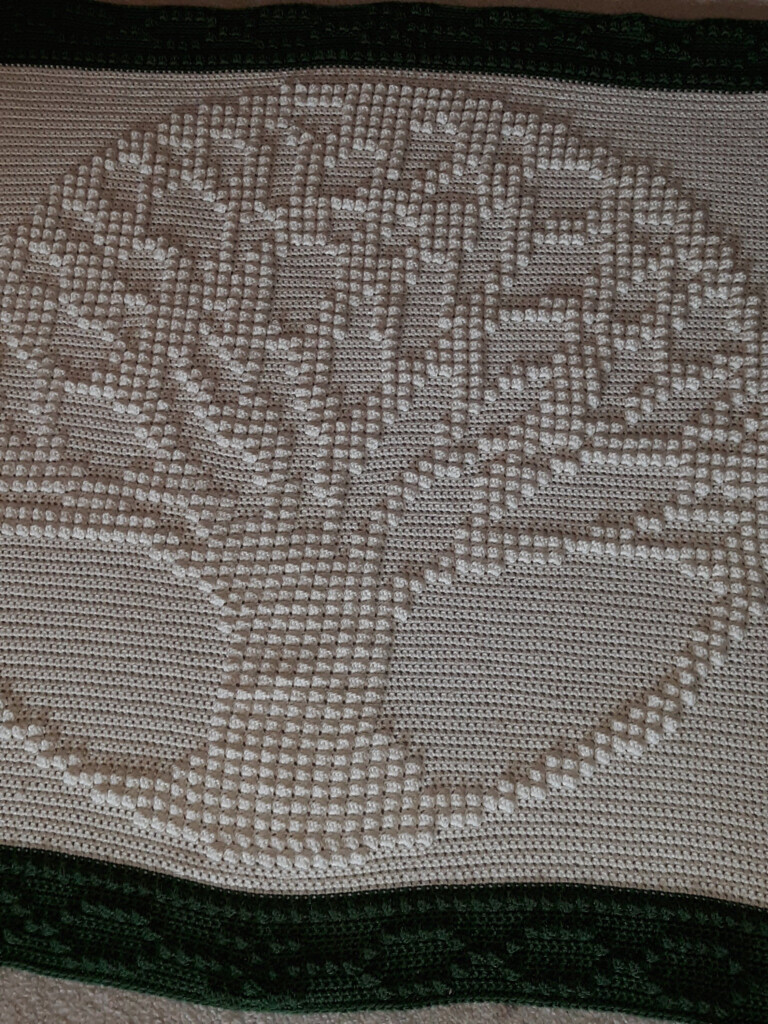 Tree Of Life Crocheted Blanket Pattern PDF Digital Download Etsy  - Christmas Tree Blanket Crochet Pattern