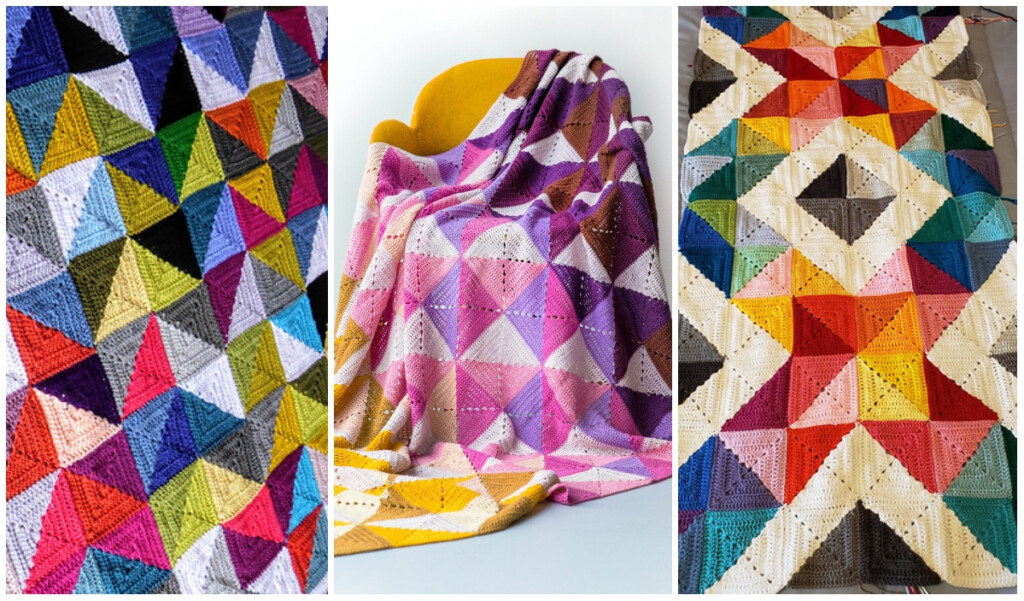 Triangle Based Blanket Free Crochet Patterns Your Crochet - Triangle Crochet Pattern Blanket