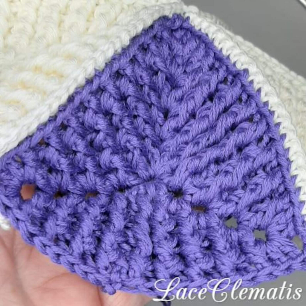 Triangle Crochet Pattern For A Blanket Motif Afghan Crochet Etsy - Triangle Crochet Pattern Blanket