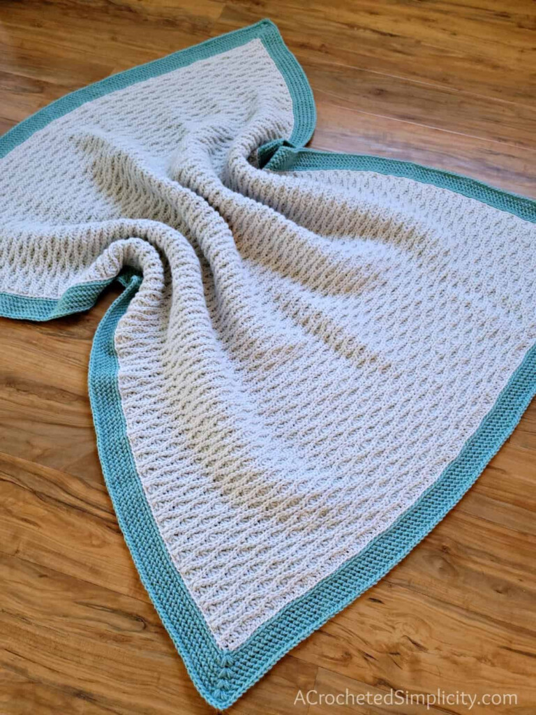 Triple Textures Afghan Free Crochet Blanket Pattern A Crocheted  - Triple Crochet Blanket Pattern