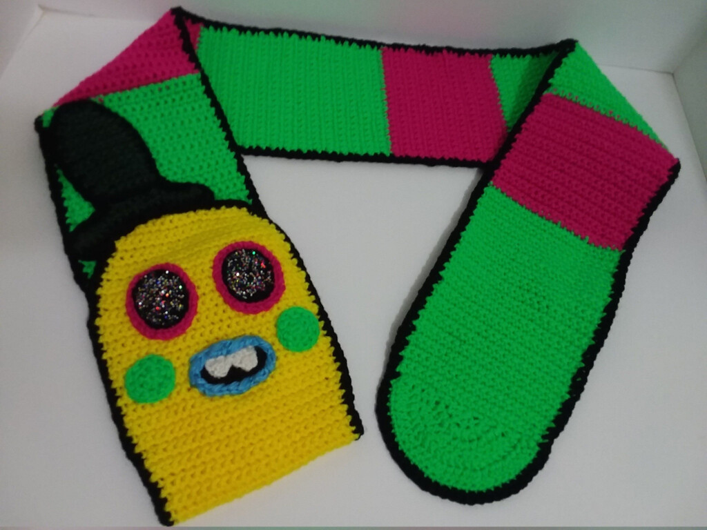Trolls Mr Dinkles Inspired Crochet Scarf Pattern trolls Etsy Scarf  - Trolls Crochet Blanket Pattern