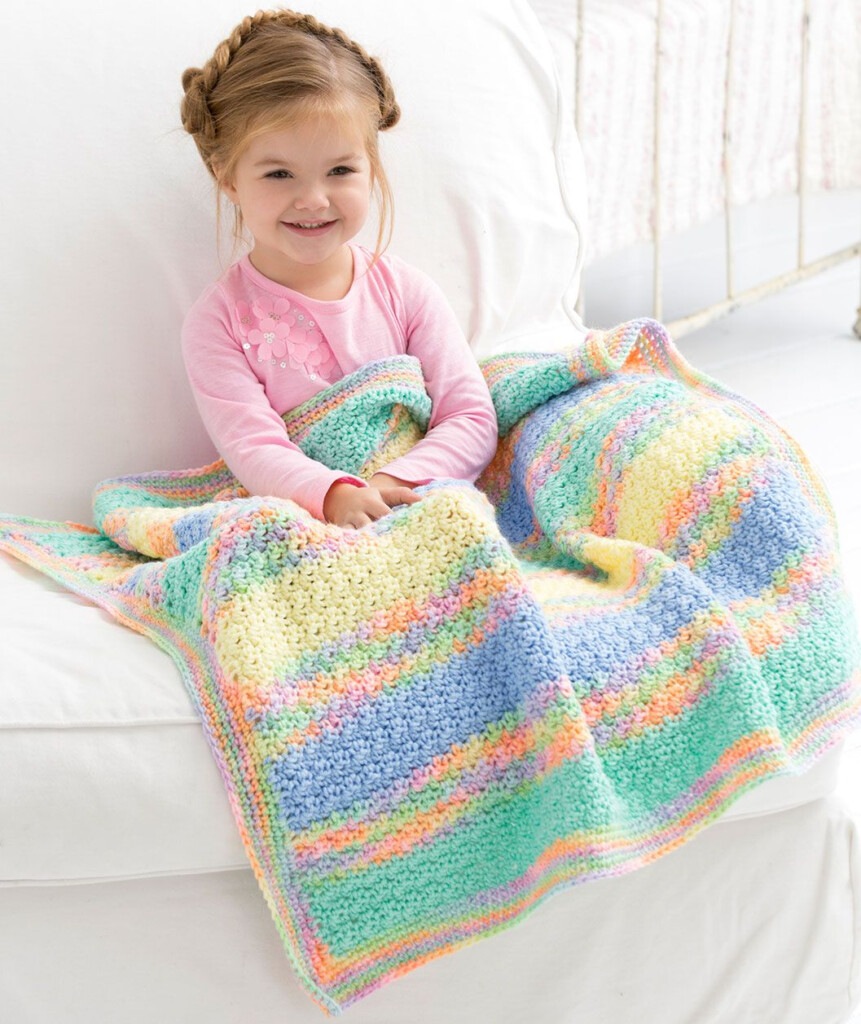 Tropical Baby Blanket Free Crochet Pattern LW5096 Crochet Baby  - Yarnspirations Baby Blanket Crochet Patterns