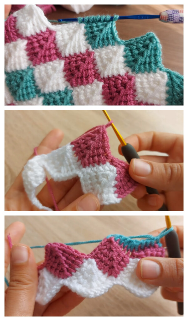 Tunisian Entrelac Crochet Baby Blanket Pattern Infoupdate - Tunisian Crochet Baby Blanket Patterns