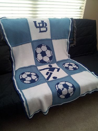 Untitled Crochet Soccer Crochet Throw Blanket Crochet Football - Soccer Crochet Blanket Pattern