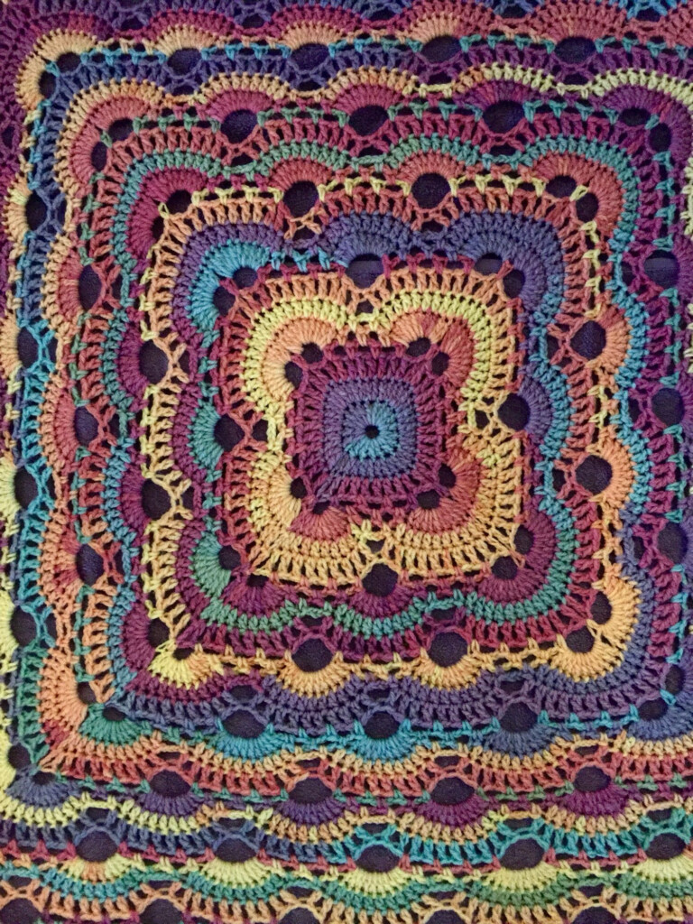 Viral Crochet Blanket Pattern - Free Virus Crochet Blanket Pattern