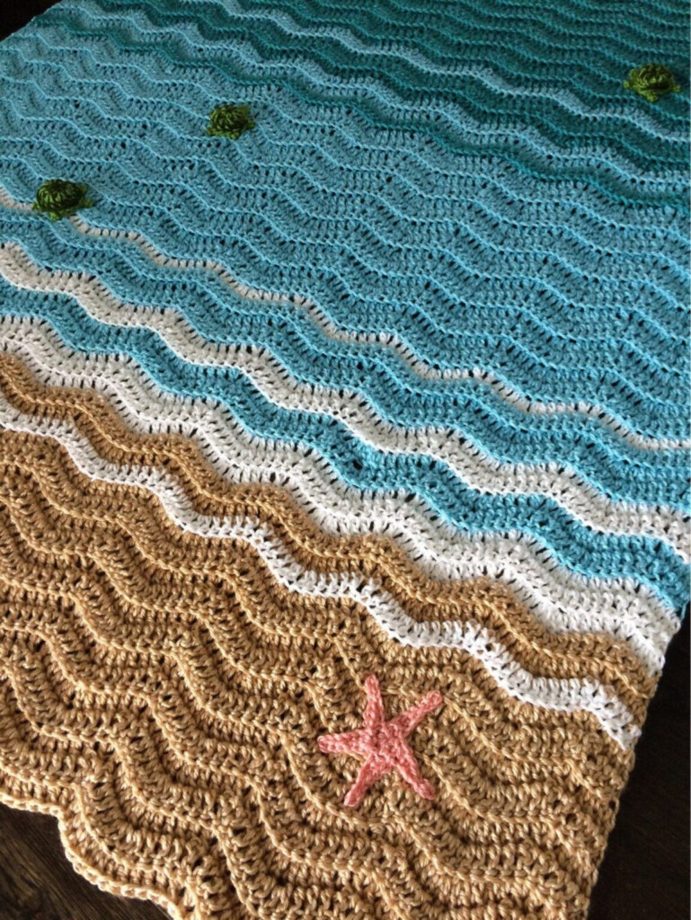 You Can Crochet Your Own Sea Turtle Beach Blanket And I Need It Crochet  - Turtle Beach Blanket Crochet Pattern