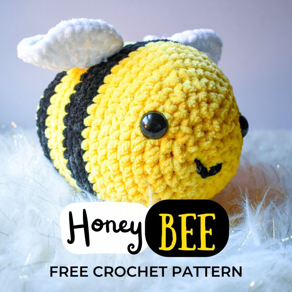 You re Going To Love This Easy And Free Crochet Honey Bee Pattern Free  - Bumble Bee Crochet Blanket Pattern