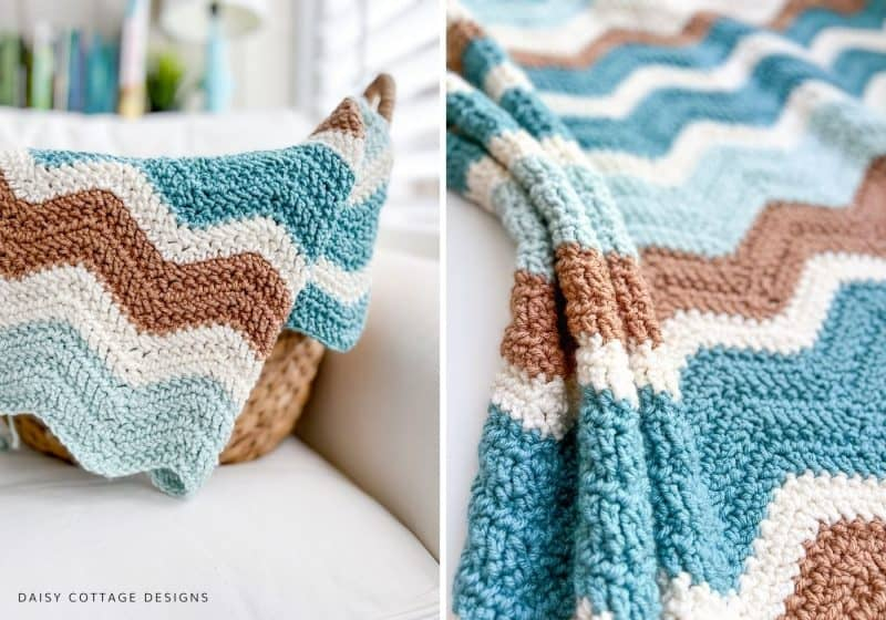 Zig Zag Crochet Blanket Pattern Daisy Cottage Designs - Zig Zag Crochet Blanket Pattern Free